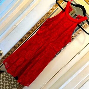 Speechless little red lace dress XS✨ with pockets 😃